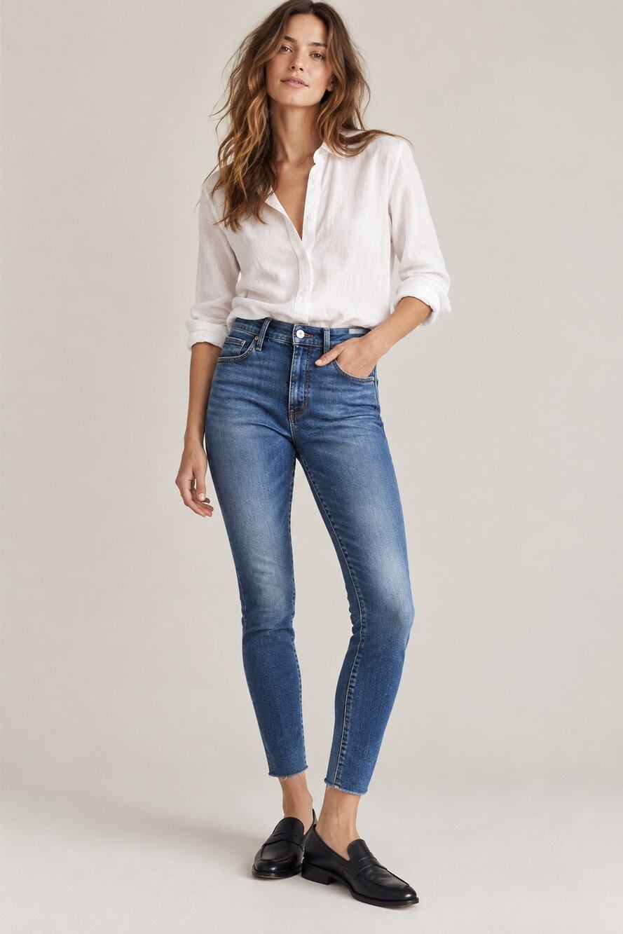 AG Adriano Goldschmied Farrah Skinny Ankle High Rise Jeans – Size 25